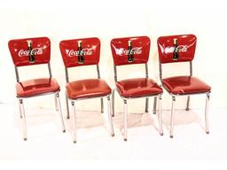 Set of Four Coca-Cola Chairs