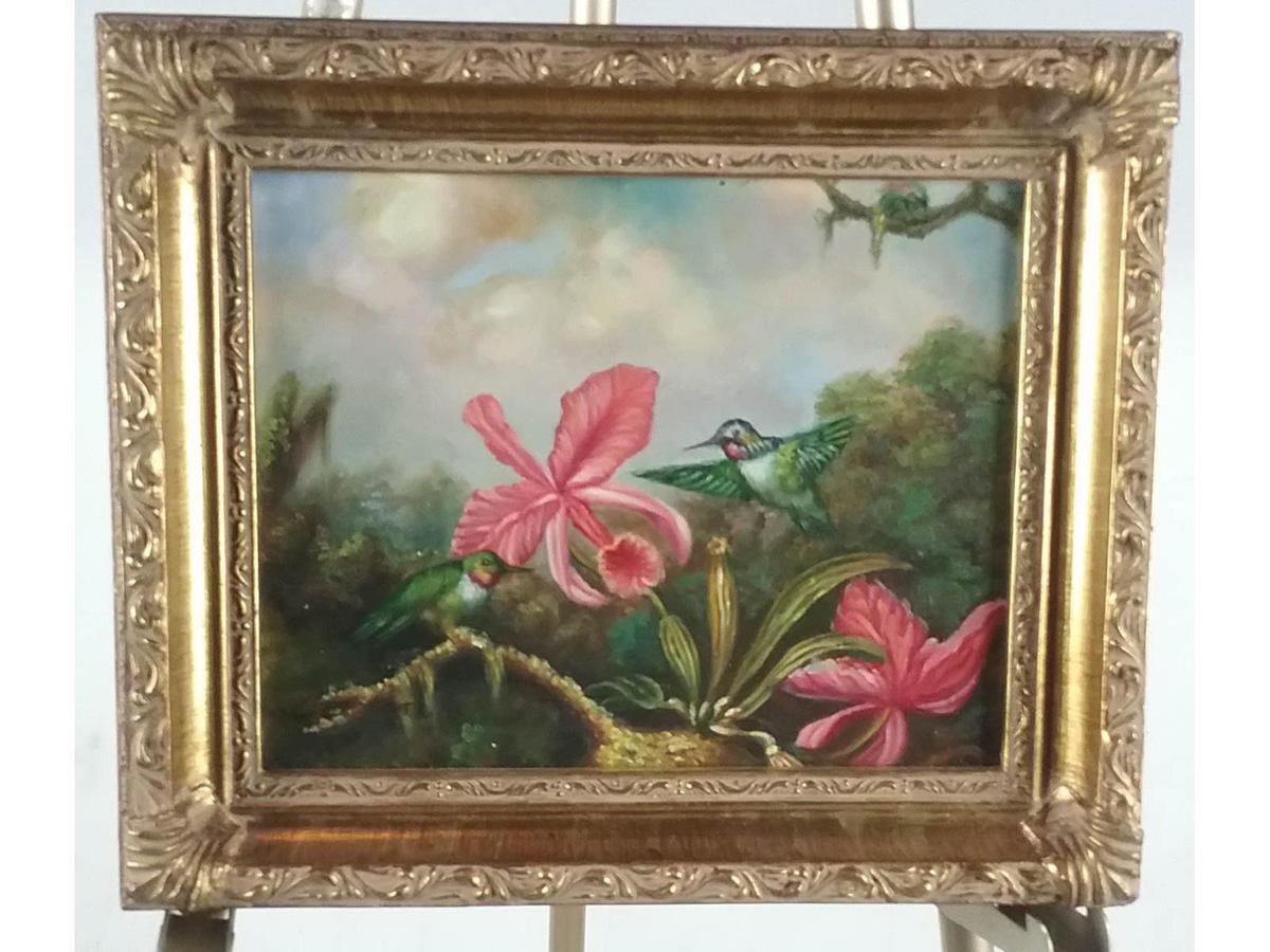 A Copy of a Martin Johnson Heade Oil Painting