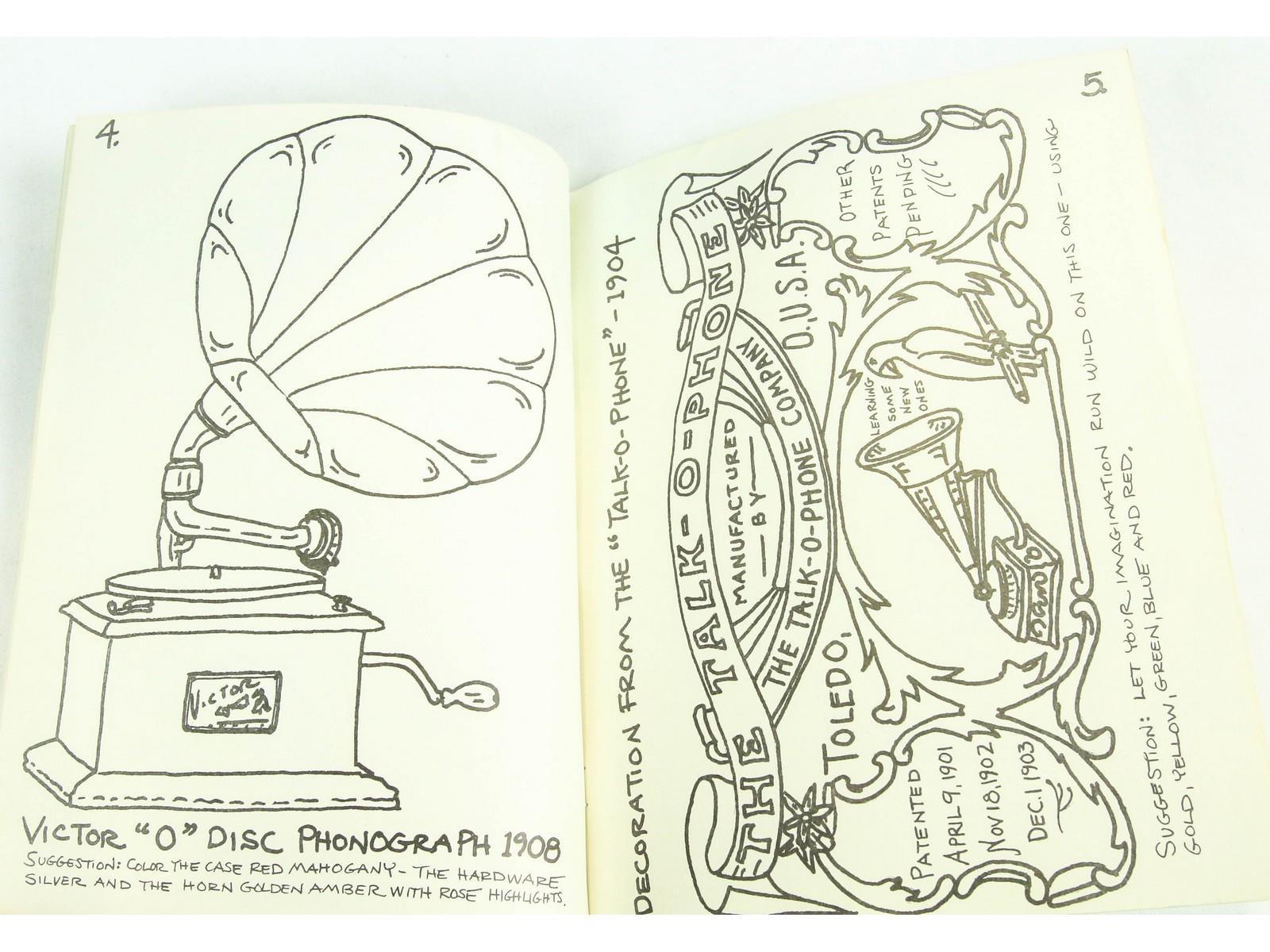 Coloring Book of Vintage Phonographs, Tim Fabrizio