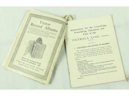 Original Operating Manual Victor XVIII Electrola