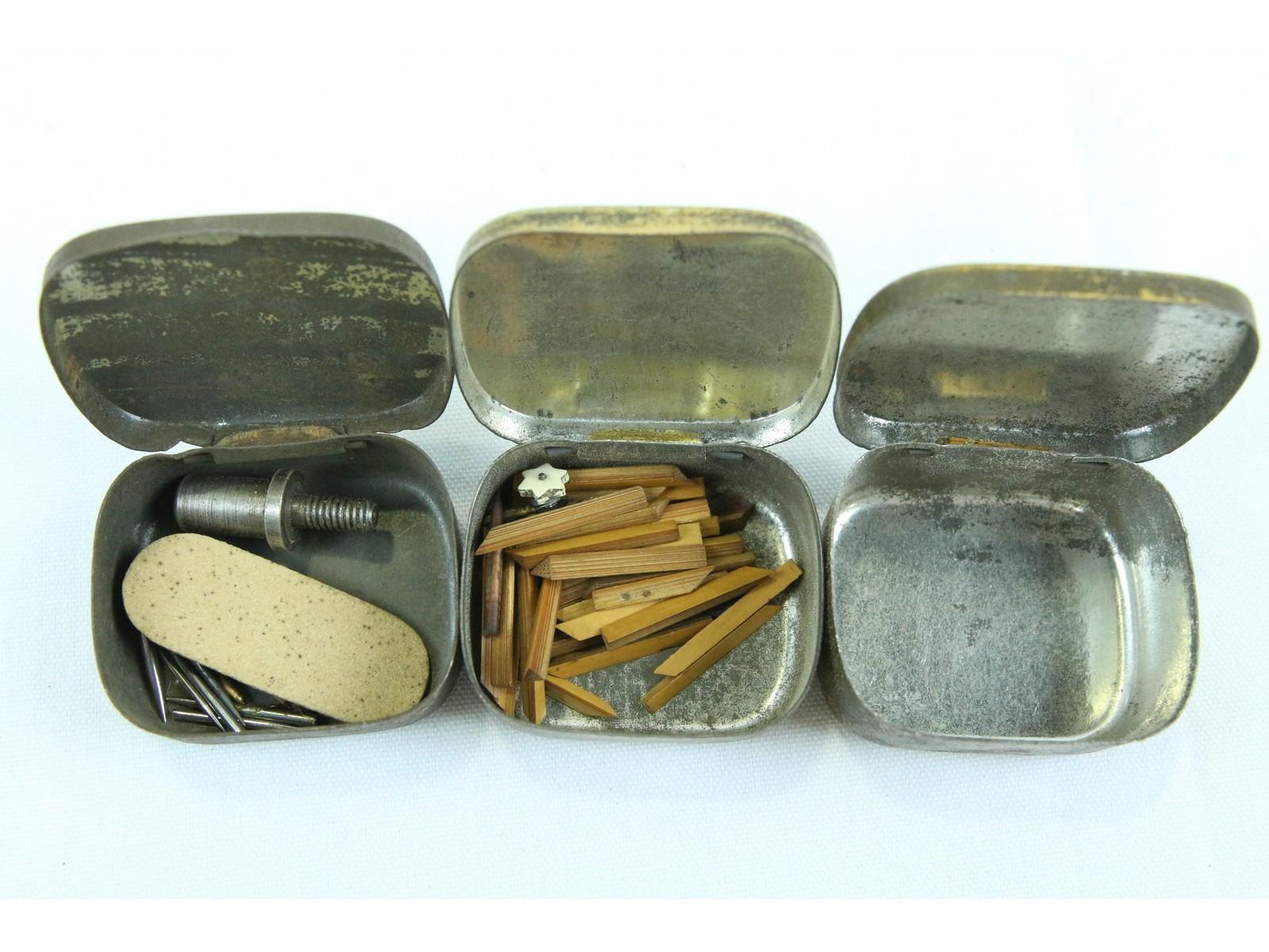 3-Piece Lot of Columbia Needle Tins