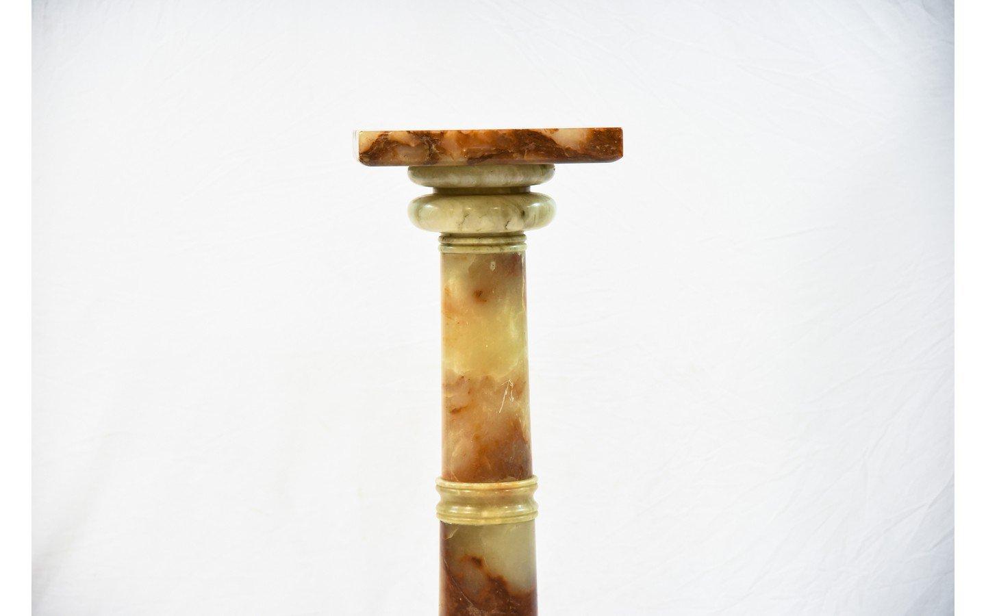 Onyx Stone Pillar Pedestal