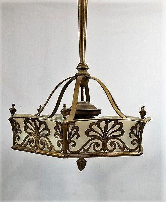 Theater Style Iron Chandelier
