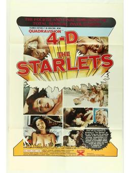 4-D Starlets X Rated Movie Poster One Sheet