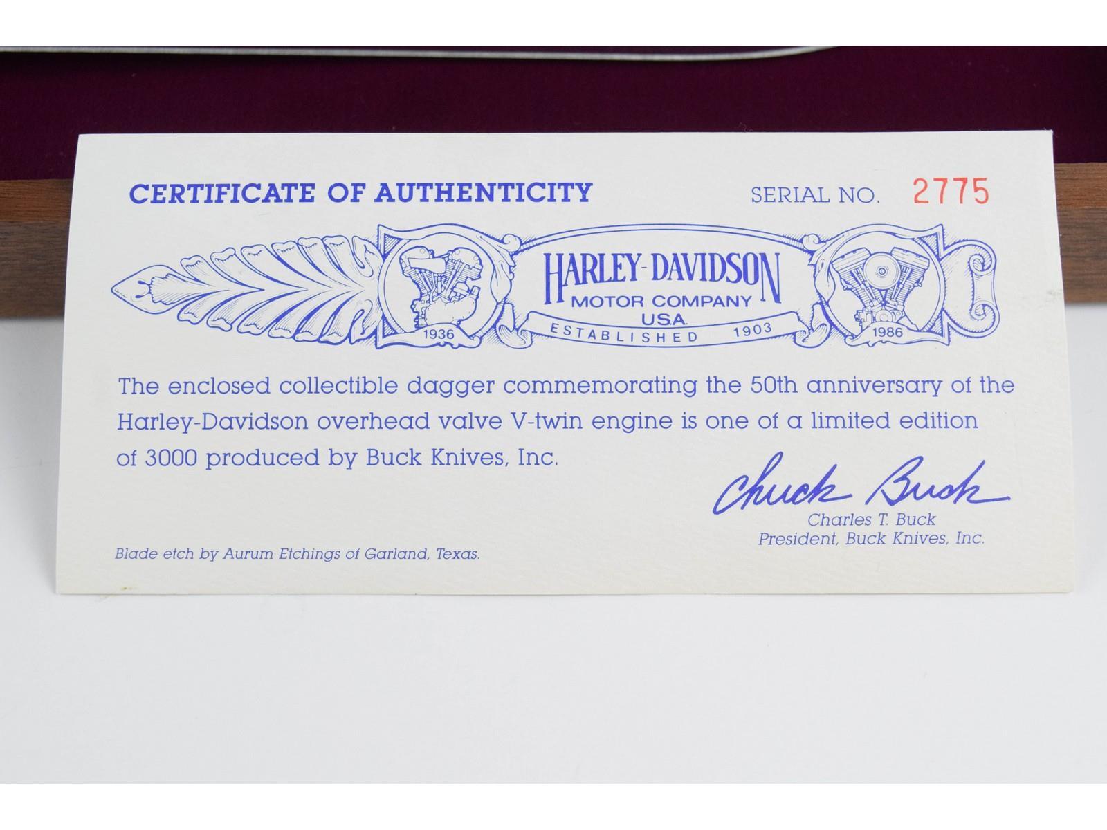 Case Limited Edition Harley Davidson Bowie Knife