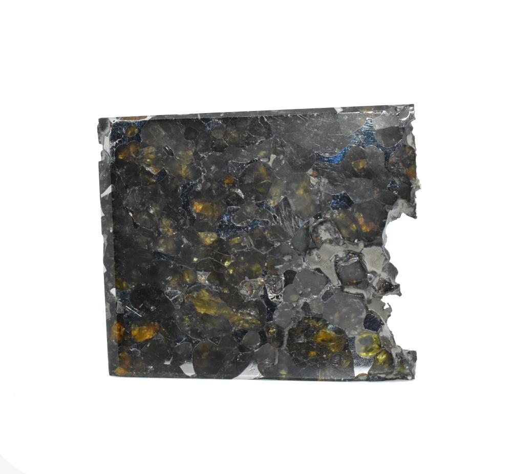 Seymchan Pallasite Meteorite Slice 129 grams