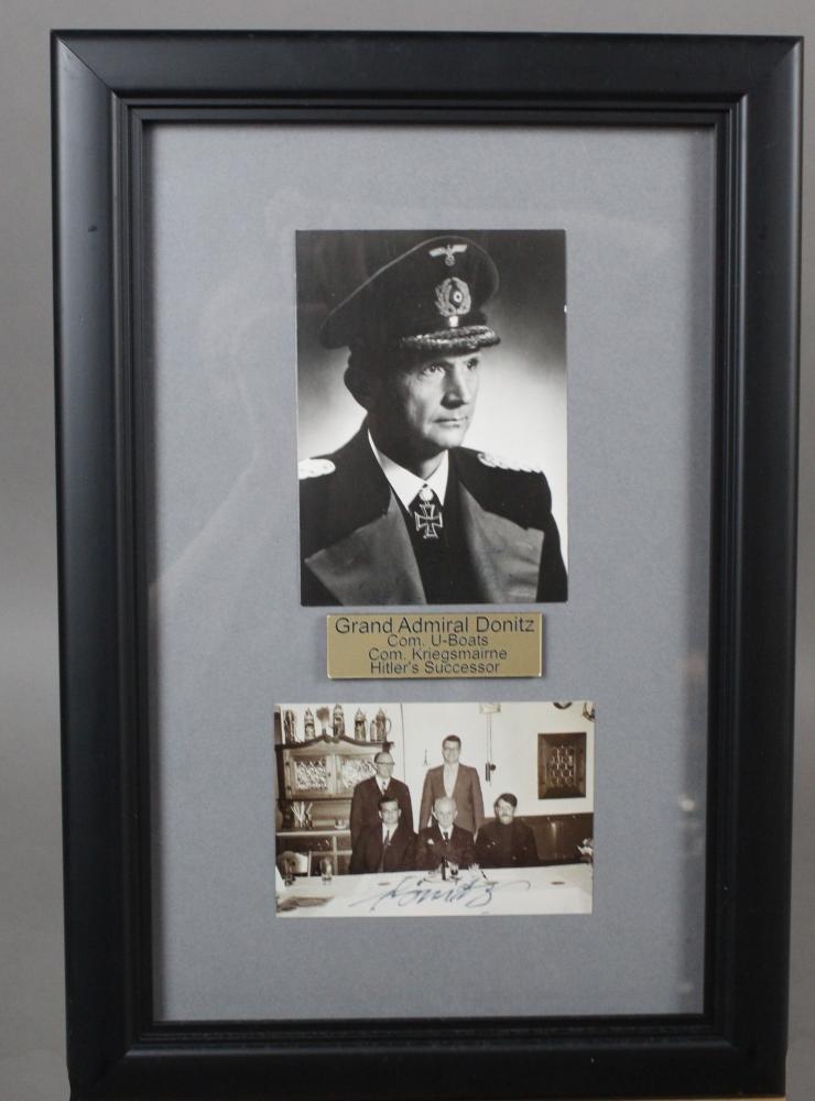 WWII Nazi Karl Doenitz Autographed Photo