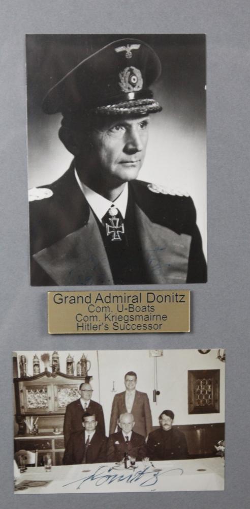 WWII Nazi Karl Doenitz Autographed Photo