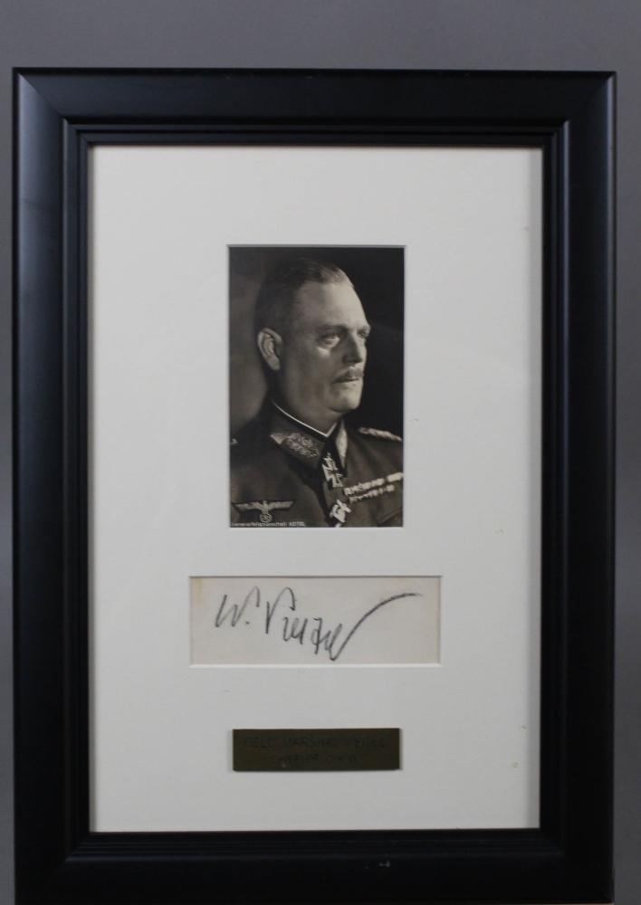 WWII Nazi Wilhelm Keitel Autographed Photo