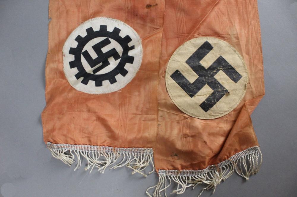 WWII Nazi German Labor Front Funeral Sash