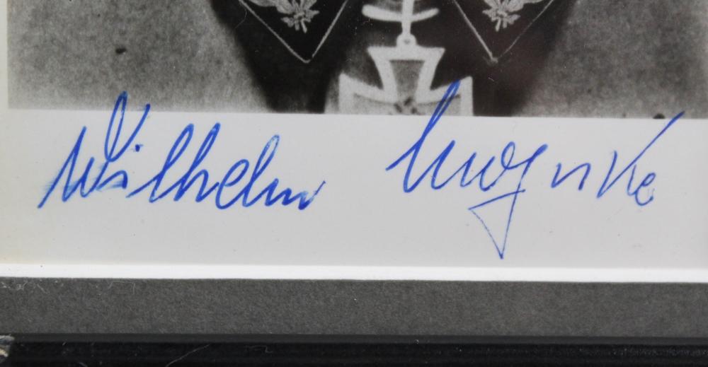 WWII Nazi SS Wilhelm Mohke Autograph Photo Letter