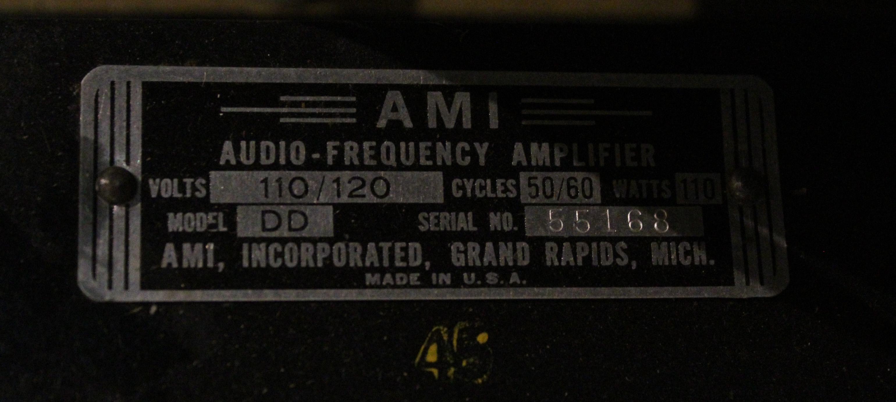 AMI Model D-80 45 RPM Jukebox