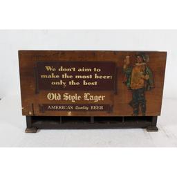 Old Style Lager Wood Display