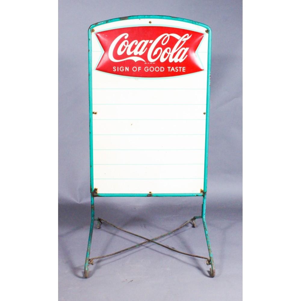 "Coca-Cola Sign of Good Taste" Standing Menu Board