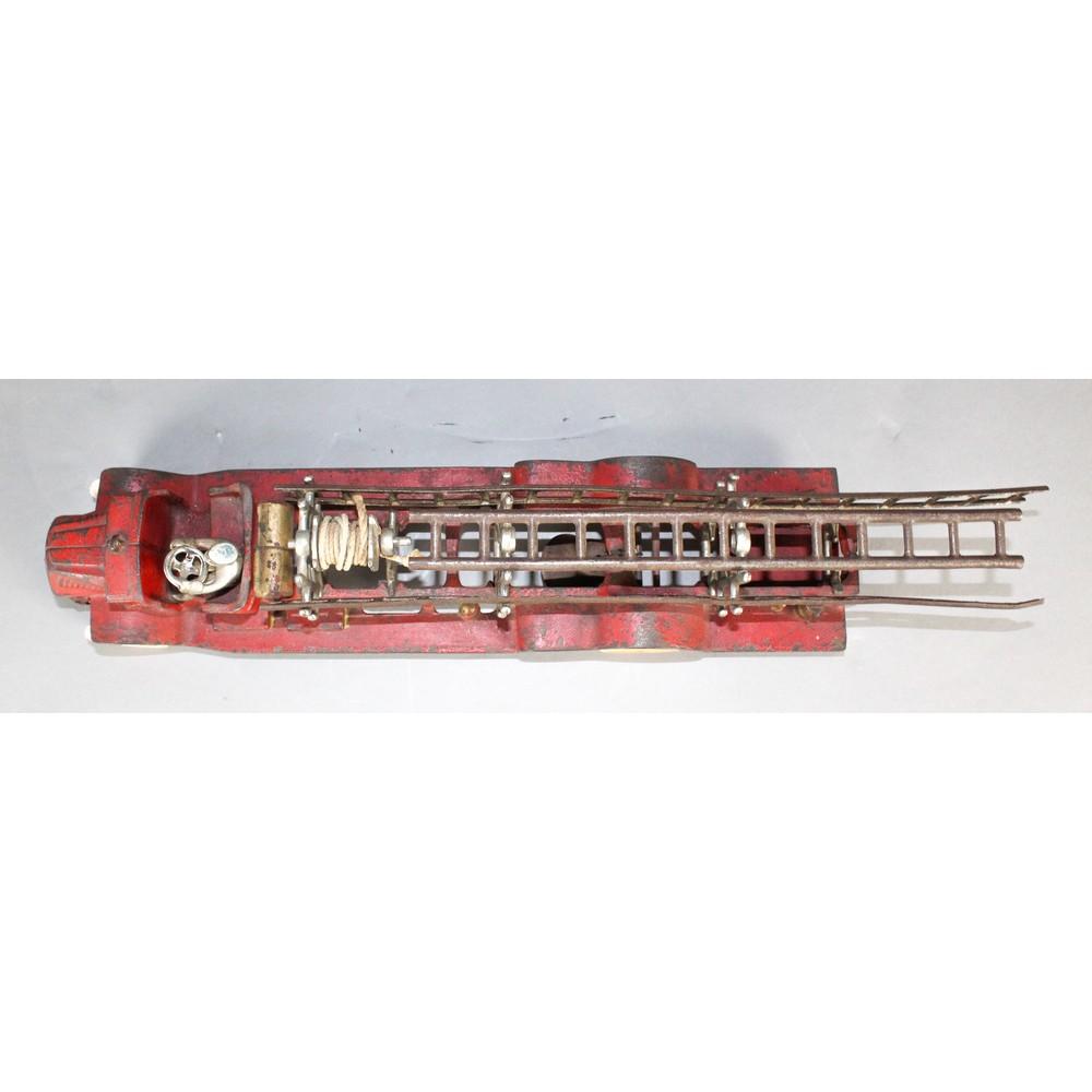 Arcade Cast Iron Mack Fire Ladder Truck Toy