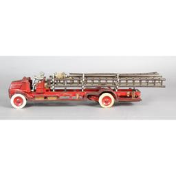 Arcade Cast Iron Mack Fire Ladder Truck Toy