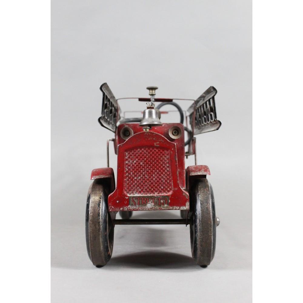Structo Pressed Steel Fire Truck Toy
