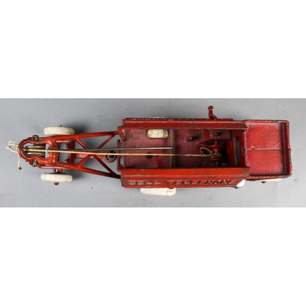 Hubley Cast Iron Bell Telephone Toy Truck