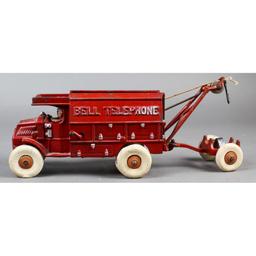 Hubley Cast Iron Bell Telephone Toy Truck