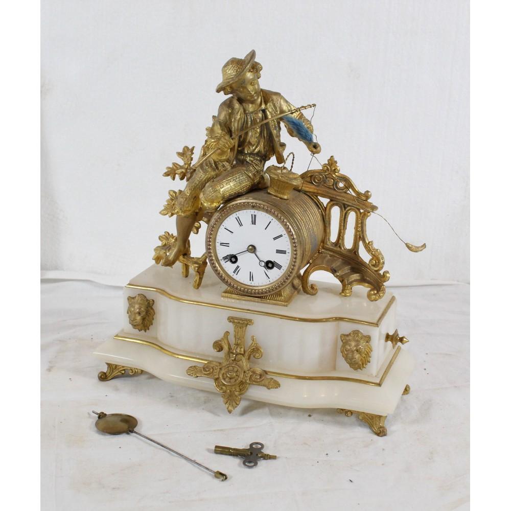 French Figural Mantel Clock