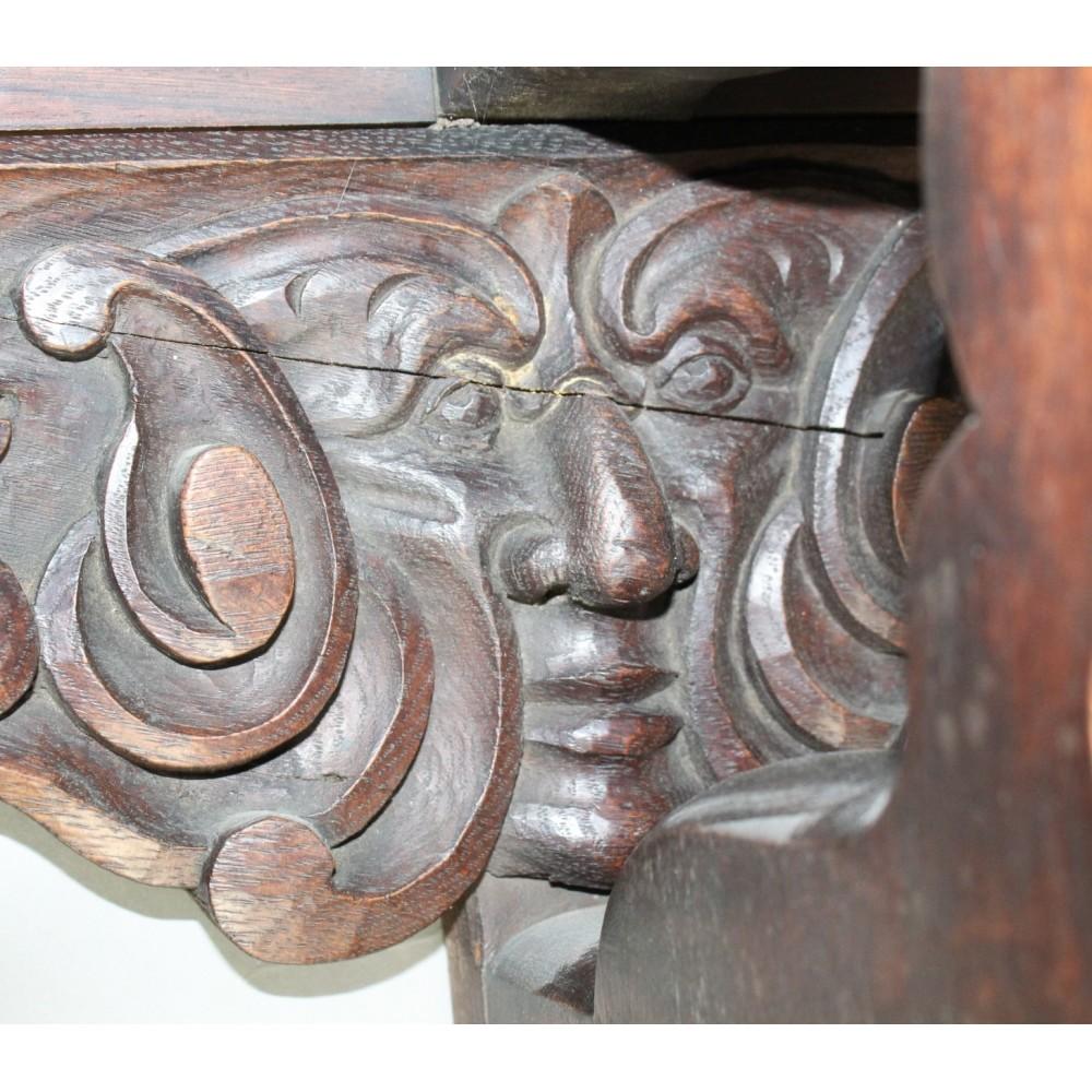 Carved Wood Cherub Shelf