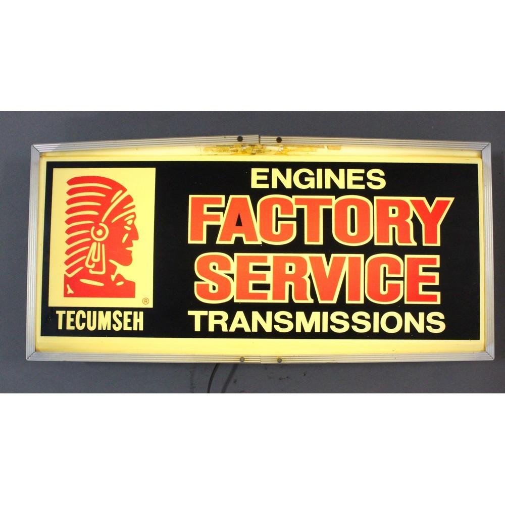 Vintage Automotive Tecumseh Engine Sign