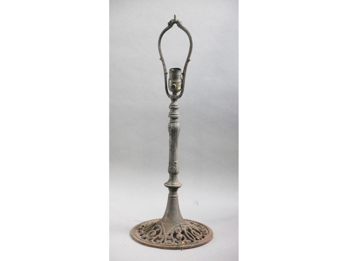 Cast Iron Lamp Base (No Shade)