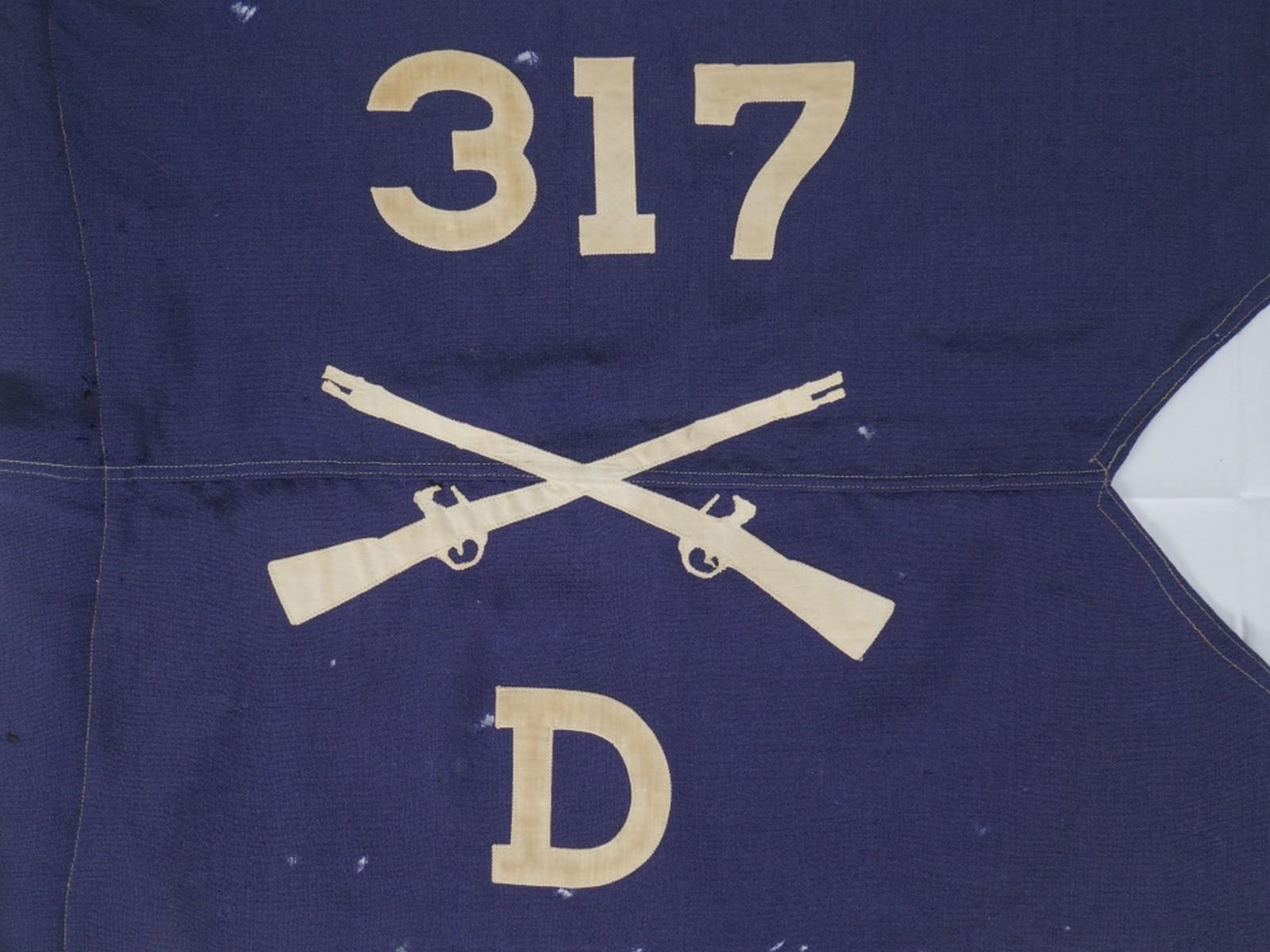 WWII US Army 80th Div. 317th Infantry Guidon