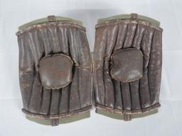 WWII Unknown Airborne Paratrooper Elbow Pads