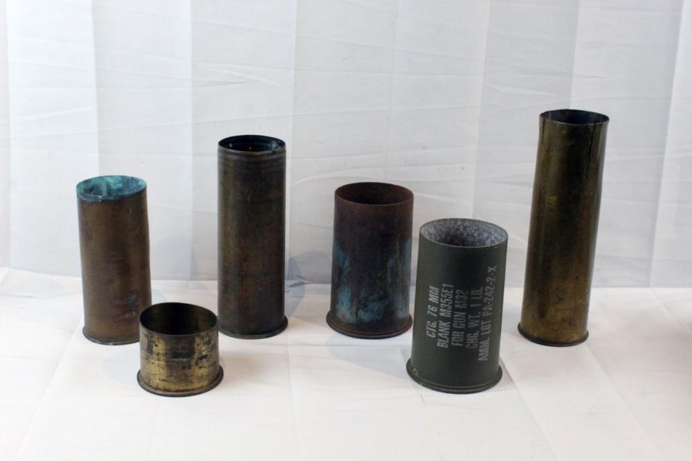 Trench Art Howitzer Shell Casing Lot