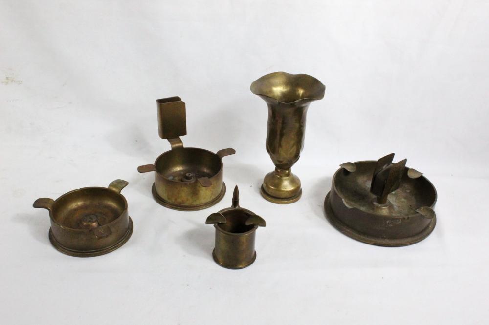 5 Pieces WWII Trench Art