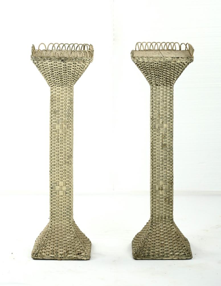 Wicker Plant Stands