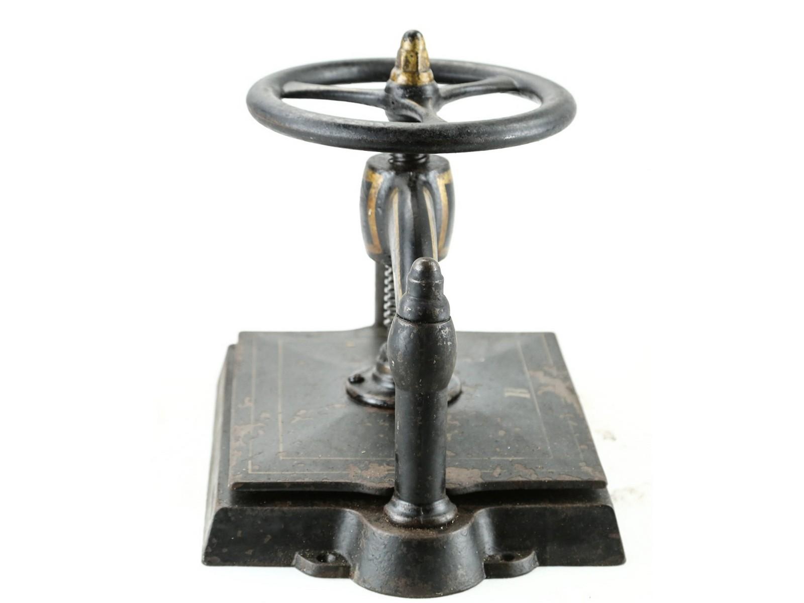 Antique Cast Iron Book Press Binder