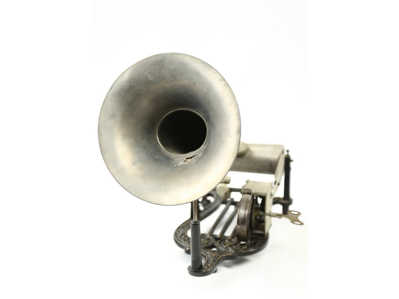 Puck Style Lyre Cylinder Phonograph