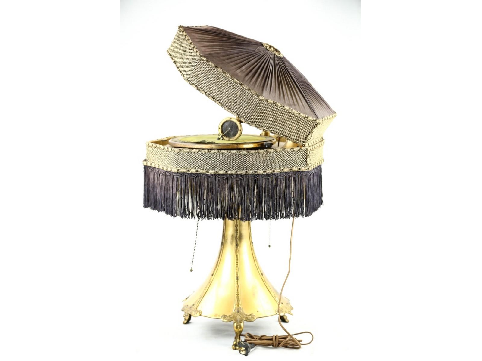 Capitol Phonograph Lamp & Shade