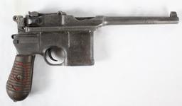 Mauser C96 Pistol w/ Red 9 Grips