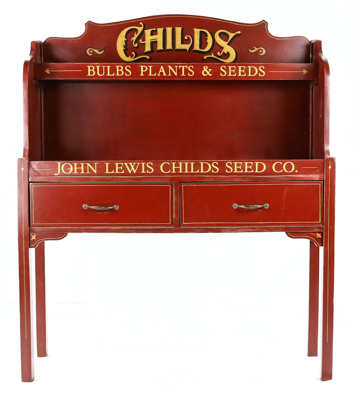 John Lewis Childs Seed Co. Display Stand