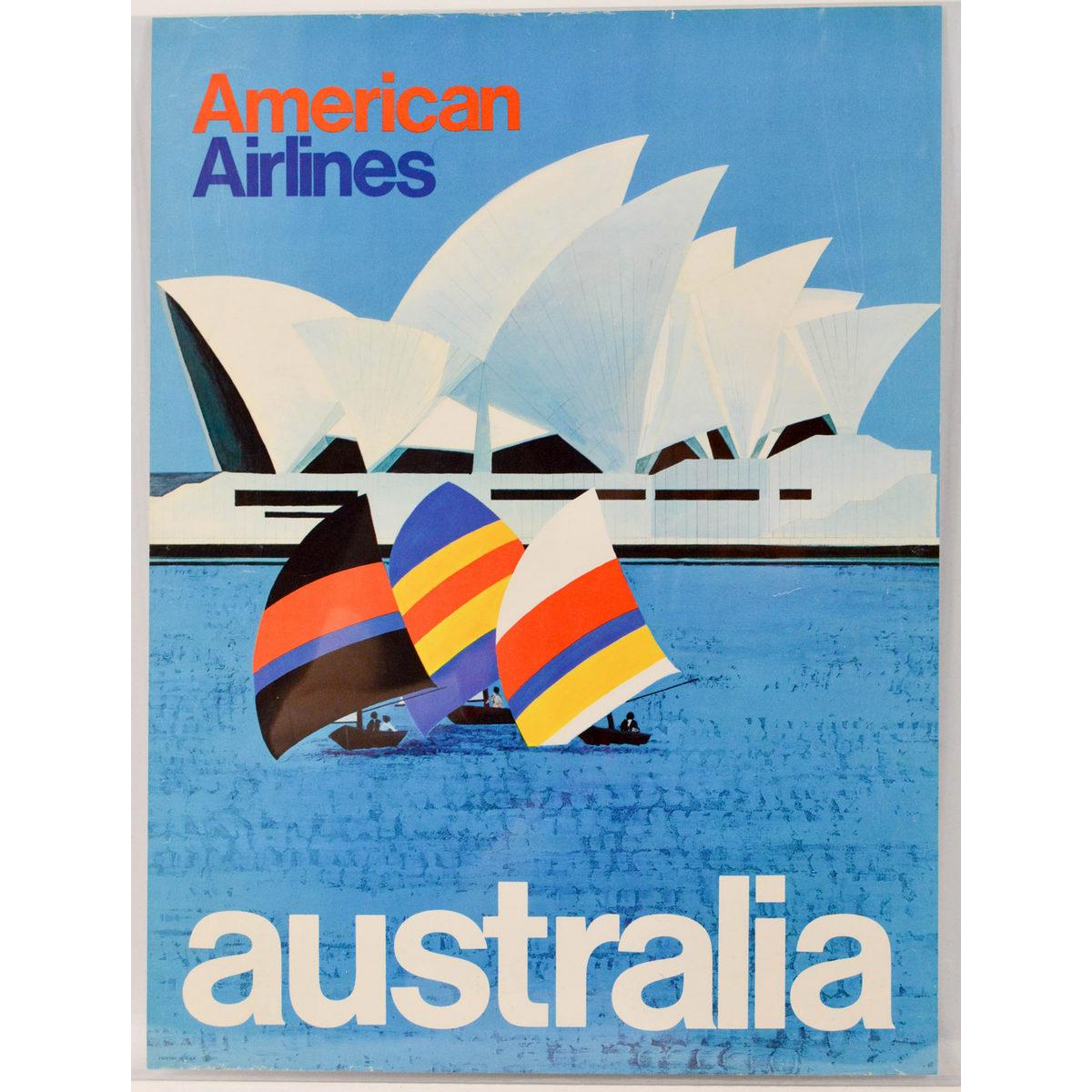 American Airlines Australia Poster