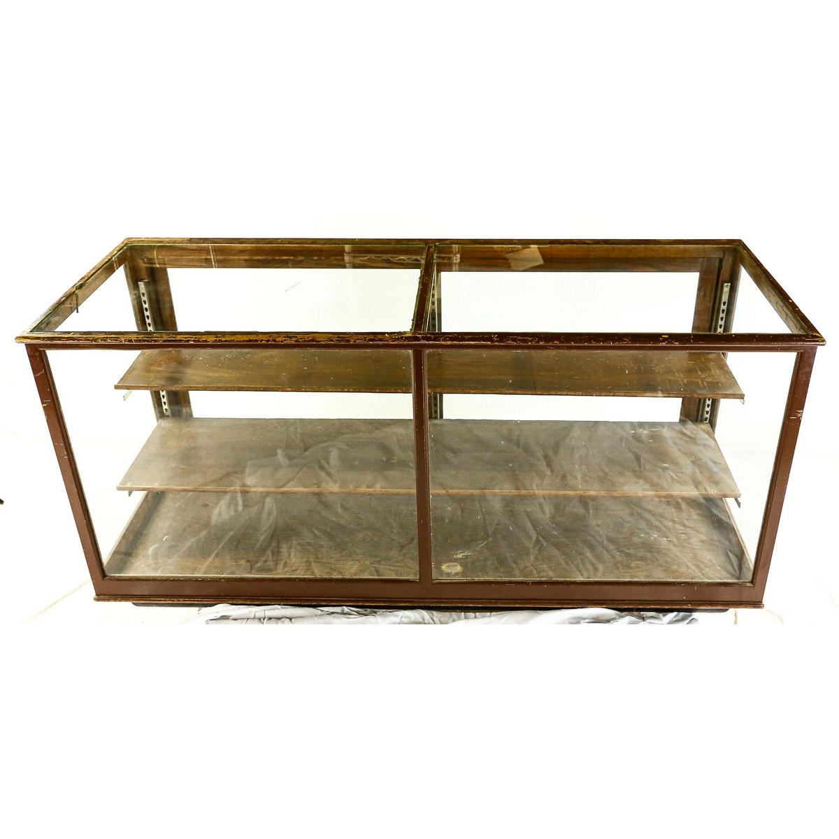 Oak Glass Shelf Case