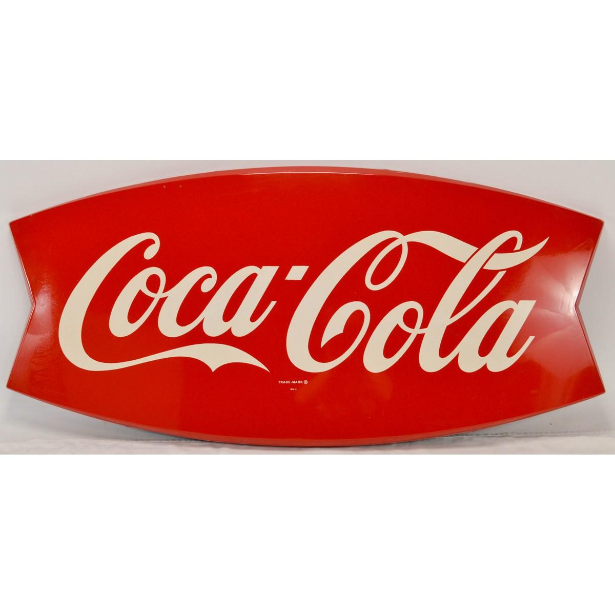 Coca-Cola Die Cut Fishtail Sign
