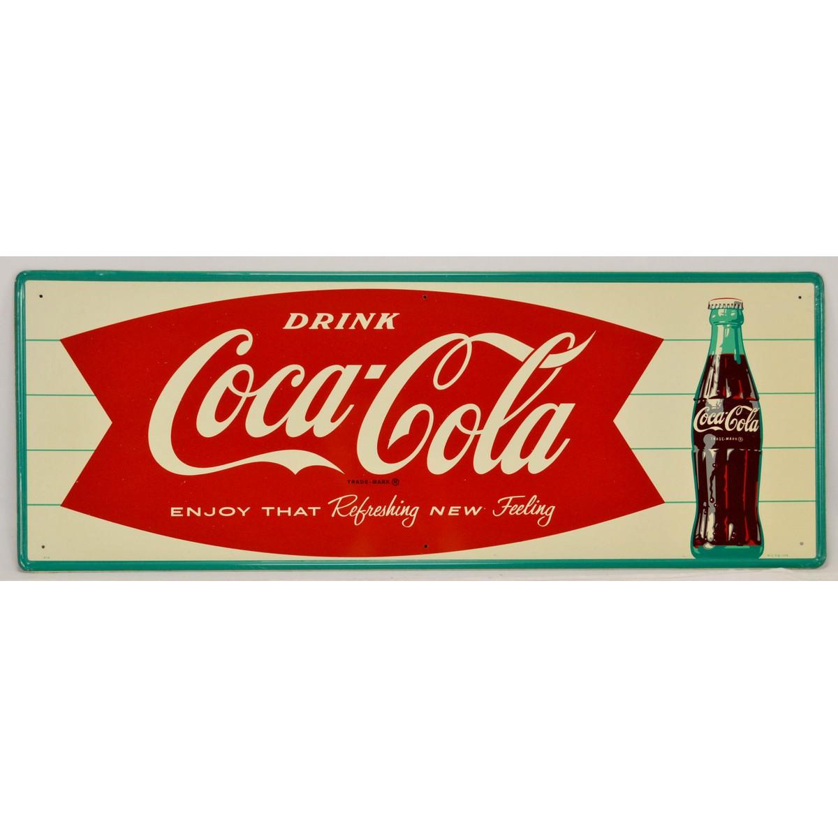 Coca-Cola Fishtail Horizontal Sign