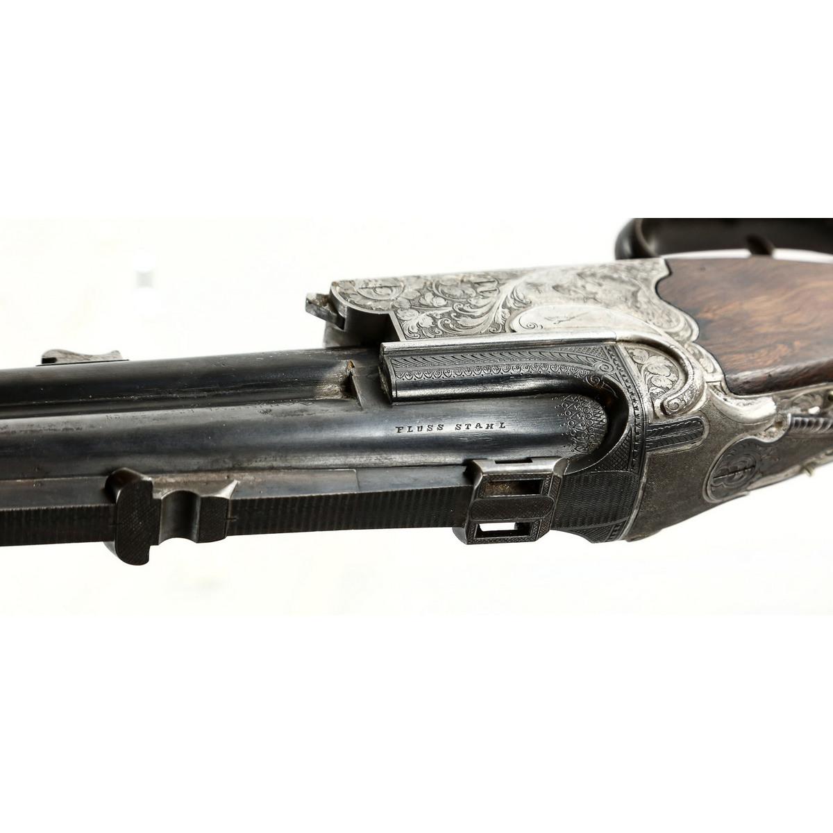 Carl Kornis Leipzig O/U Combination Gun