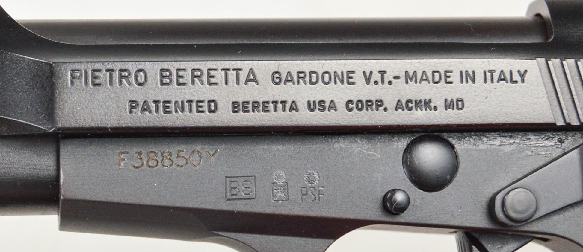 Beretta 85FS 380 Caliber Pistol