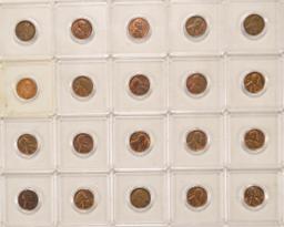 Lot of 40 Carded Wheat Pennies