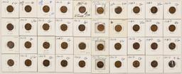 Lot of 40 Carded Wheat Pennies