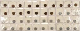 Lot of 40 Carded Wheat Pennies