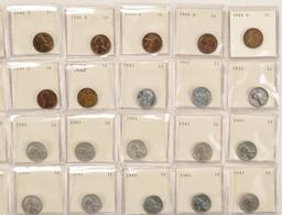 Lot of 40 Carded Wheat Pennies