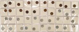 Lot of 40 Carded Wheat Pennies