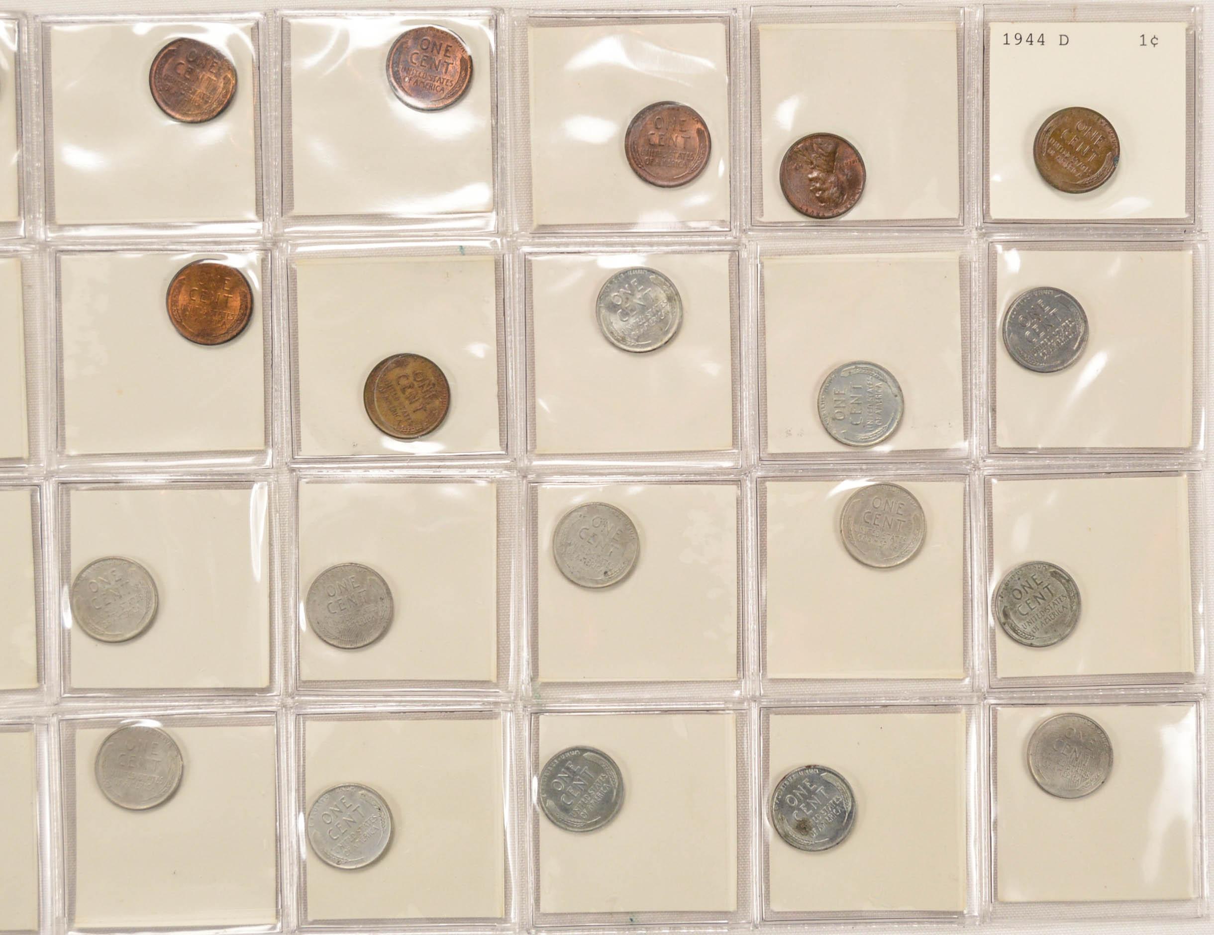 Lot of 40 Carded Wheat Pennies