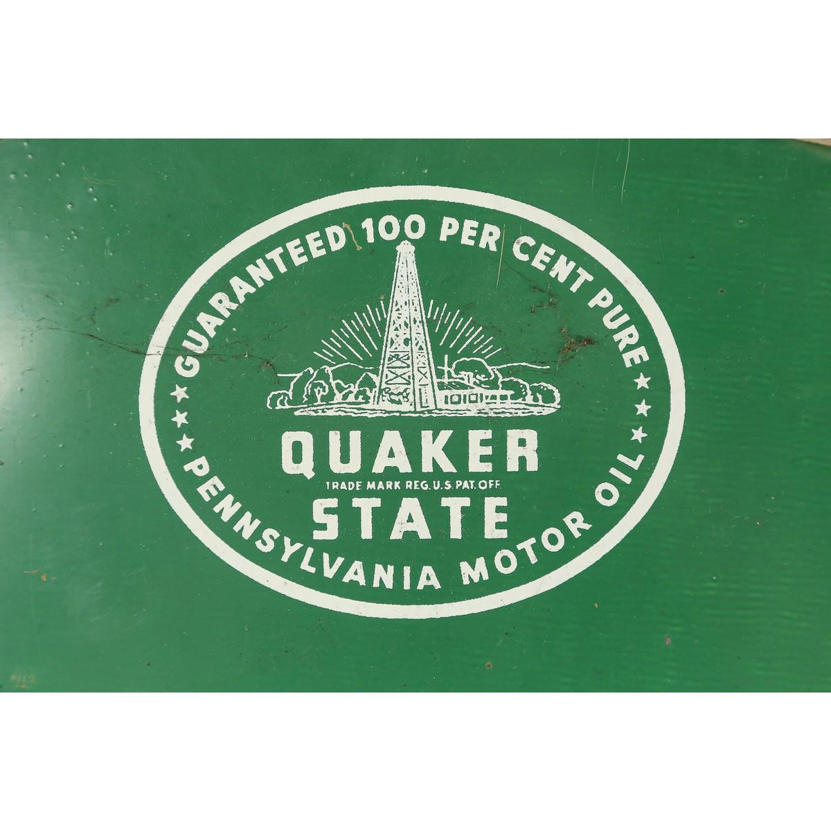 Quaker State Motor Oil Double Sided Sign